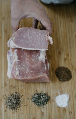 Şef hizmet domuz eti bonfile 