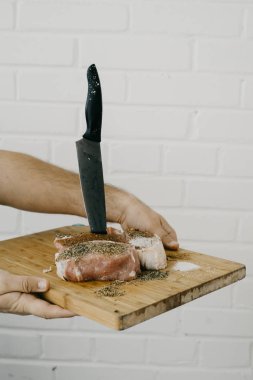 Şef hizmet domuz eti bonfile 