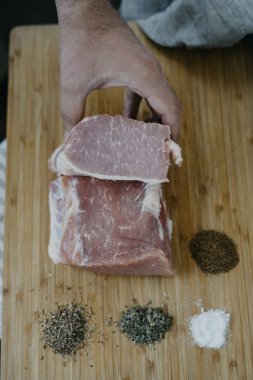 Şef hizmet domuz eti bonfile 