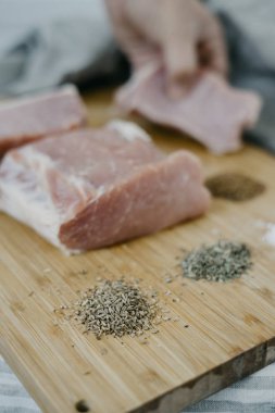 Şef hizmet domuz eti bonfile 