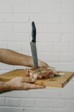 Şef hizmet domuz eti bonfile 