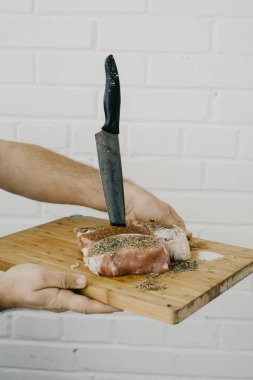 Şef hizmet domuz eti bonfile 