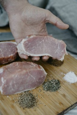 Şef hizmet domuz eti bonfile 