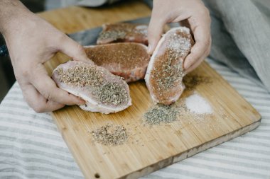 Şef hizmet domuz eti bonfile 