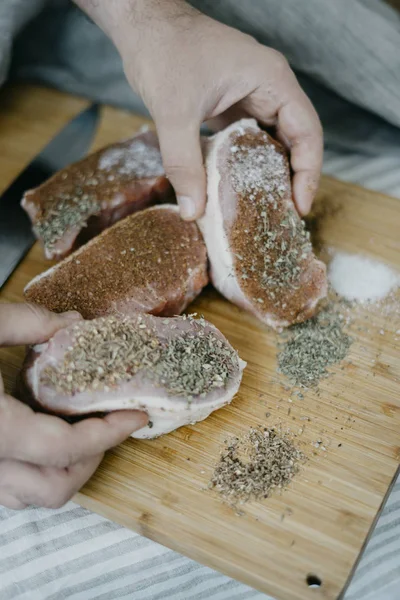 Şef hizmet domuz eti bonfile 