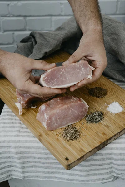 Şef hizmet domuz eti bonfile 