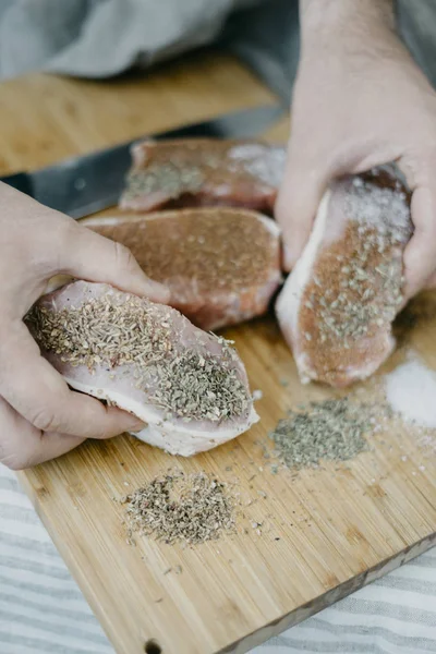 Şef hizmet domuz eti bonfile 