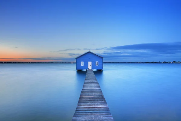 Blue Boathouse Perth Stock Photos Royalty Free Blue Boathouse