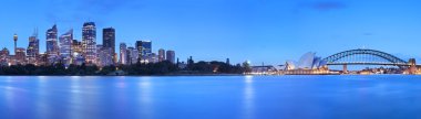 Sydney Harbour Bridge ve manzarası, Avustralya şafak