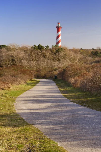 De vuurtoren van Haamstede in Zeeland, Nederland — Stockfoto