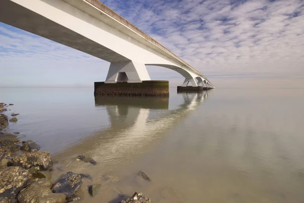 Η γέφυρα Zeeland Zeeland, Ολλανδία — Φωτογραφία Αρχείου