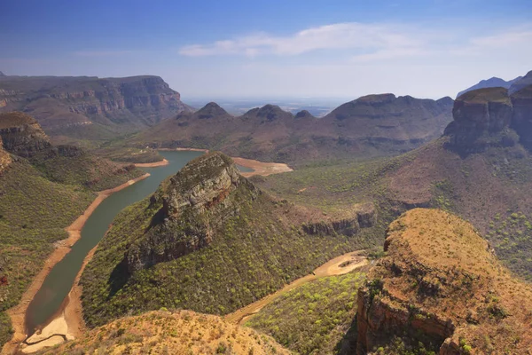 Blyde River Canyon y los Tres Rondavels en Sudáfrica — Foto de Stock