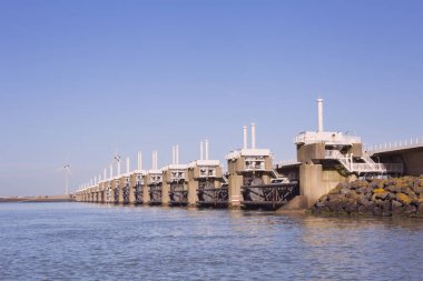Doğu Scheldt fırtına dalgası bariyer Neeltje Jans Hollanda
