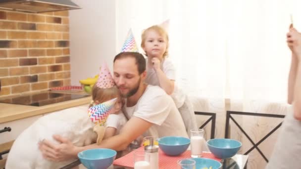 Happy Birthday Funny Dog And Careful Owners In The Kitchen Video By C Alexeyplatonov Stock Footage Happy Birthday Funny Dog And Careful Owners In The Kitchen Video By C Alexeyplatonov Stock Footage