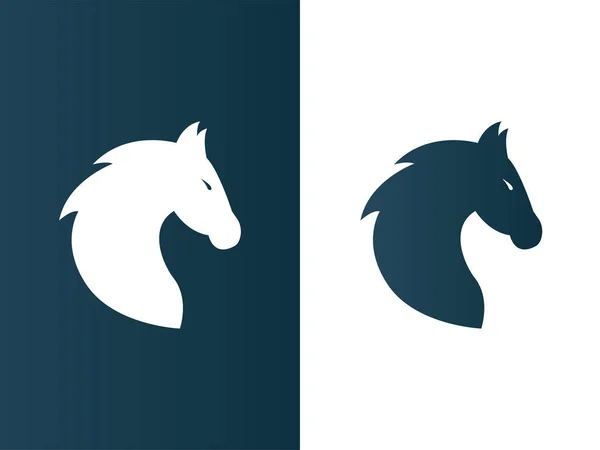 Άλογο λογότυπου για την εταιρεία, επιχείρηση - απομονωμένη εικονογράφηση διάνυσμα — Διανυσματικό Αρχείο
