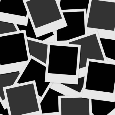 Arka plan - izole vektör çizim kartı boş albüm fotoğraflarını ayarla