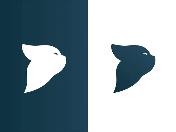 Kedi logolar modern minimalist amaç - izole vektör çizim ayarla.