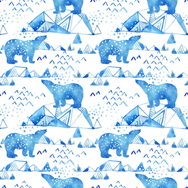 Soyut suluboya kutup kış arka plan.