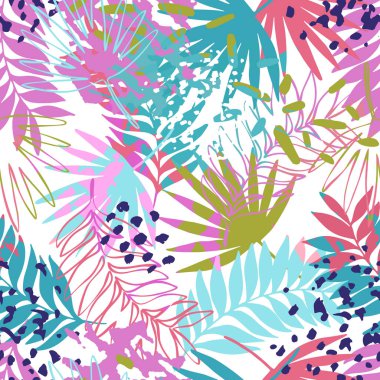 Soyut egzotik Dikişsiz desen bırakır.