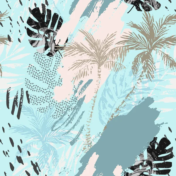 Abstract grunge summer seamless pattern. — Stock Photo, Image