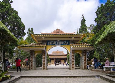Thien Vien Truc Lam Monastery in Dalat, Vietnam clipart