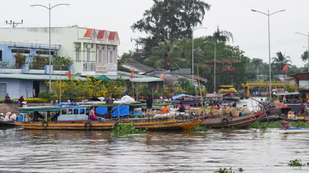 Marché flottant de Cai Rang — Video