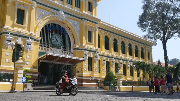 Estação de correios central de saigão — Vídeo de Stock