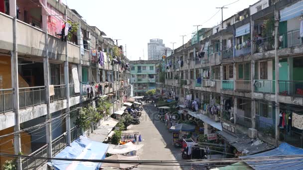 Cidade Chi Minh Vietnã Junho 2016 Mercado Antigo Apartamento Cidade — Vídeo de Stock