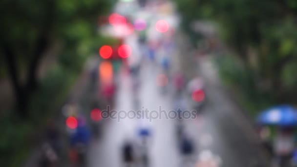 雨中的交通 — 图库视频影像