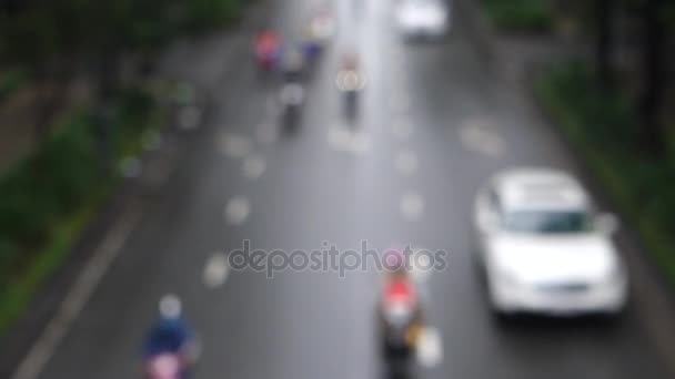 Tráfego na chuva — Vídeo de Stock