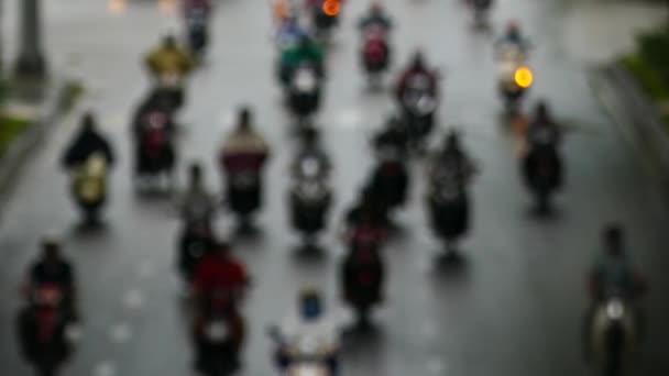 Chi Minh City Vietnam März 2017 Berufsverkehr Verkehrslärm Tausende Motorräder — Stockvideo