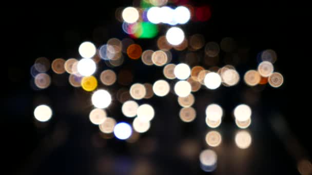 Bokeh e rumore del traffico — Video Stock