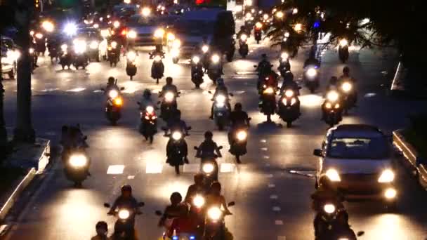 Chi Minh Vietnam Března 2017 Rush Hour Provoz Zvuk Úřední — Stock video