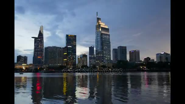 Noche de la ciudad de timelapse — Vídeos de Stock