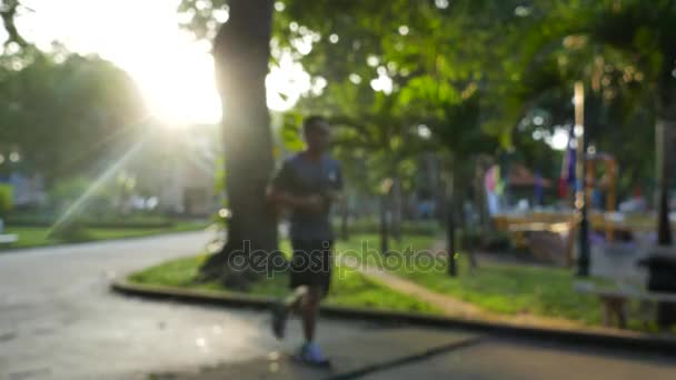 Out of focus with sun ray — Stock Video