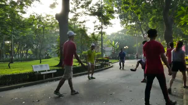 Chi Minh City Vietnam Şubat 2017 Birçok Yaşlı Vietnamca Insanlar — Stok video