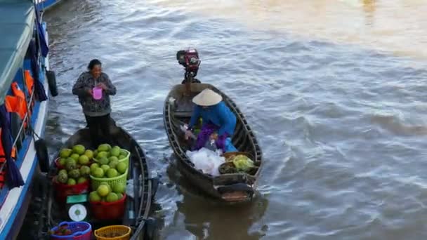 Marché flottant de Cai Rang — Video