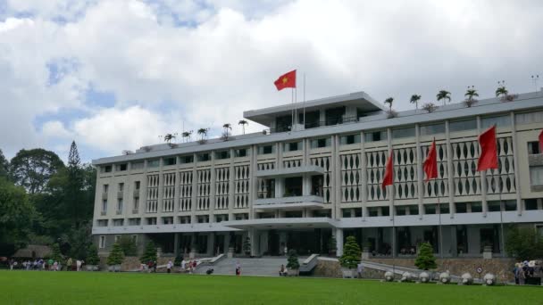 越南胡志明市 2017 独立宫在胡志明市 独立宫被称为统一宫 Dinh Thong Nhat Dinh Doc 始建于 — 图库视频影像