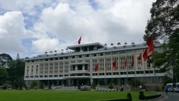 Palacio de la Independencia en Ciudad Ho Chi Minh — Vídeos de Stock