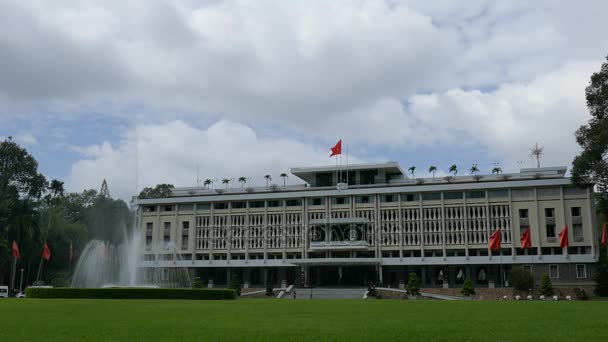 Palacio de la Independencia en Ciudad Ho Chi Minh — Vídeos de Stock