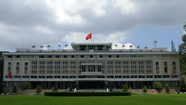 Палац незалежності в Хо Ши Мін Сіті — стокове відео