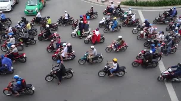Vietnamské dopravní zácpa — Stock video