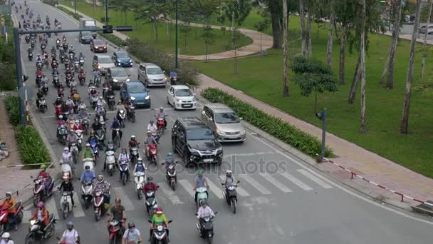 ベトナムの交通渋滞 — ストック動画