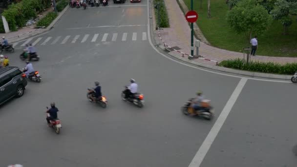 Engarrafamento vietnamita — Vídeo de Stock