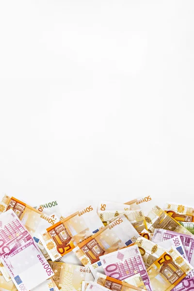 Background of euros with space for text — Stock Photo, Image