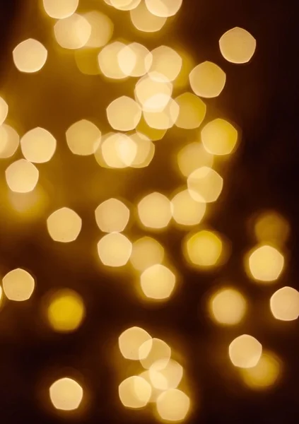 Фон с рождественскими огнями с боке — стоковое фото