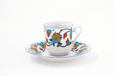 vintage kahve renkli dekorasyon izole ayarla