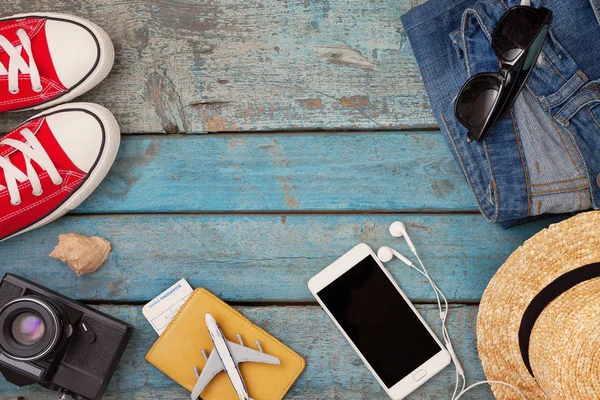 Natürmort rekreasyon, giyim, şapka, gizlice için çeşitli öğeleri