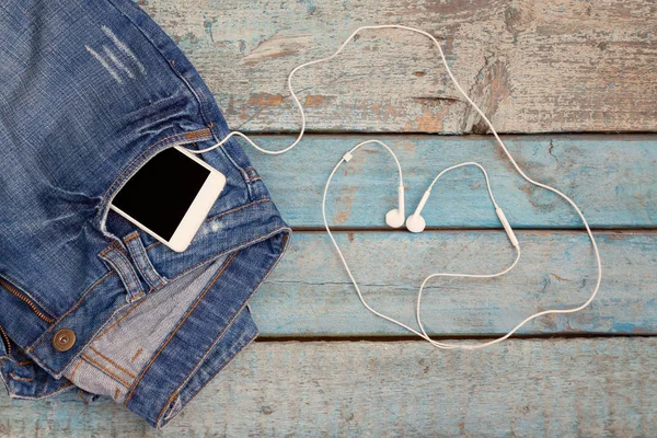 Dokunmatik akıllı telefon-telefon ile kulaklık kulaklık şekli o kaplı