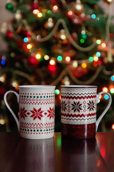 holidays, christmas, winter, food and drinks concept - close up